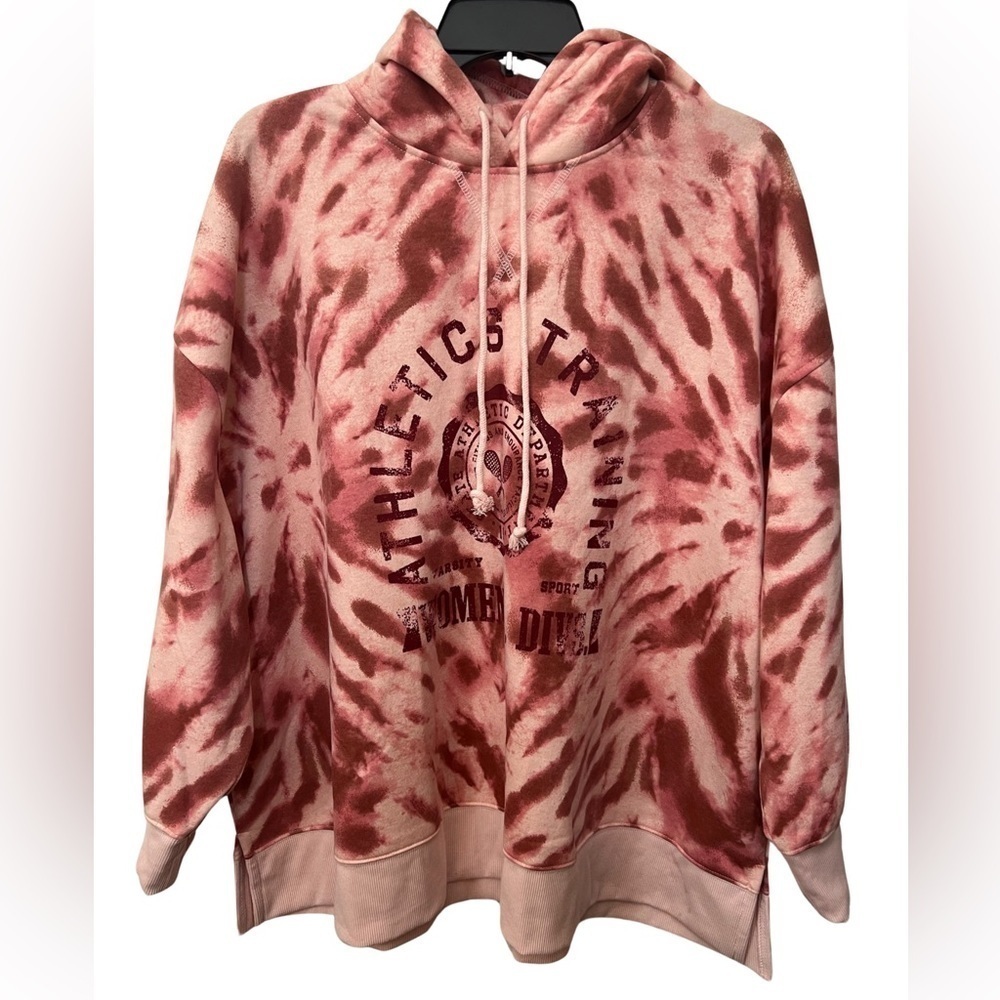 Style & Co Athletic Tie Dye Hoodie Sweatshirt